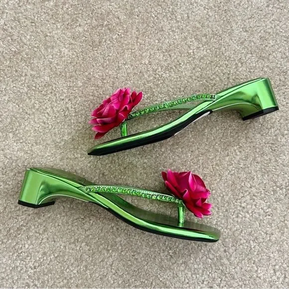 NIB Jeffrey Campbell Primrose Flip Flop Sandal size 6 - Picture 6 of 7